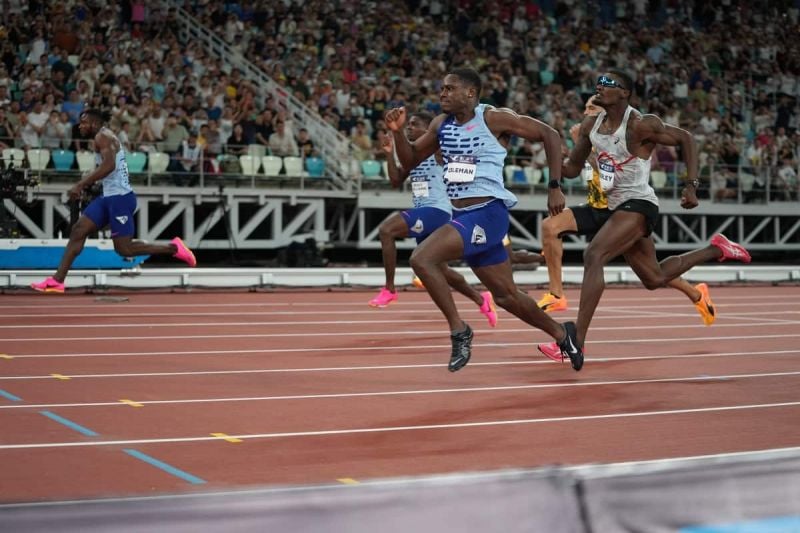 Xiamen Diamond League Christian Coleman Storms to Victory in Men's